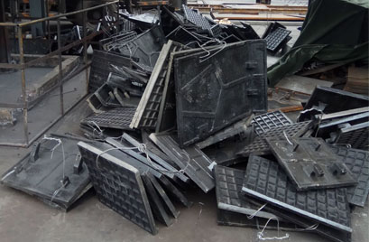 干熄焦襯板施工現場